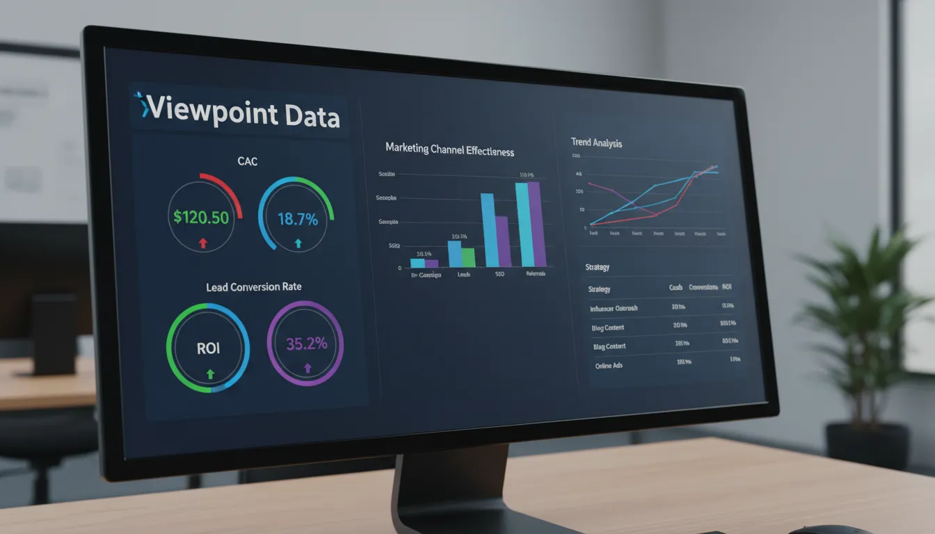 Painel de campanhas de marketing da Viewpoint exibindo KPIs importantes para o sucesso de negócios wellness.