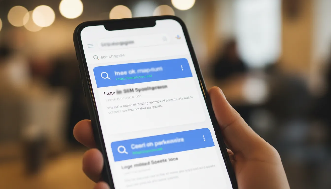 SEO no marketing mobile: destaque para otimização em resultados de busca.