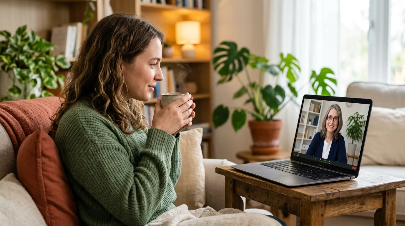Consulta online com psicólogo para tratar sintomas de depressão.