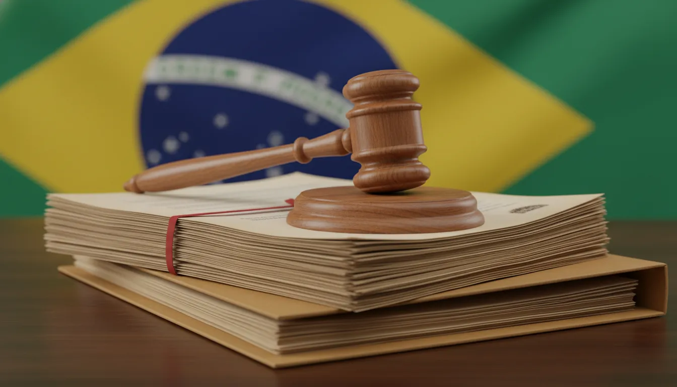 Foco em martelo e documentos sobre processos de plano de saúde com advogado em ilhéus.