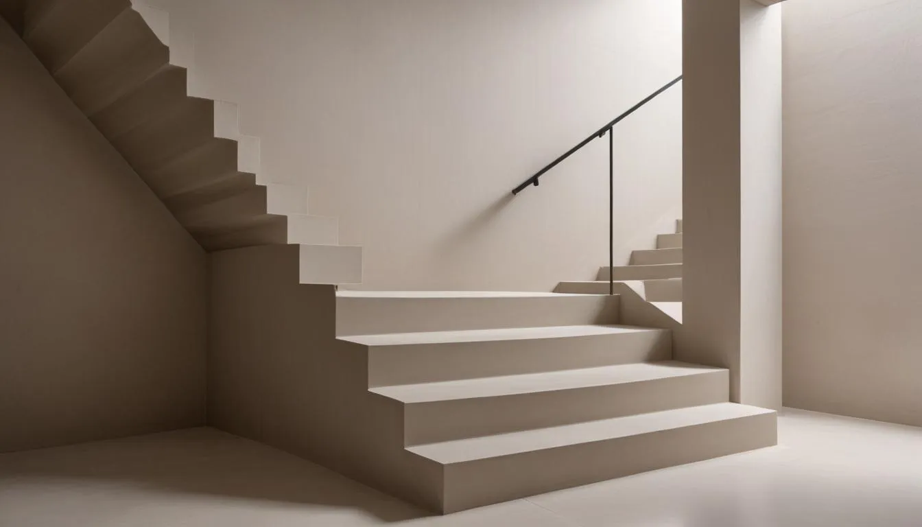 Ilustração da seção: Vantagens do Microcimento para Revestimentos Escadas Internas