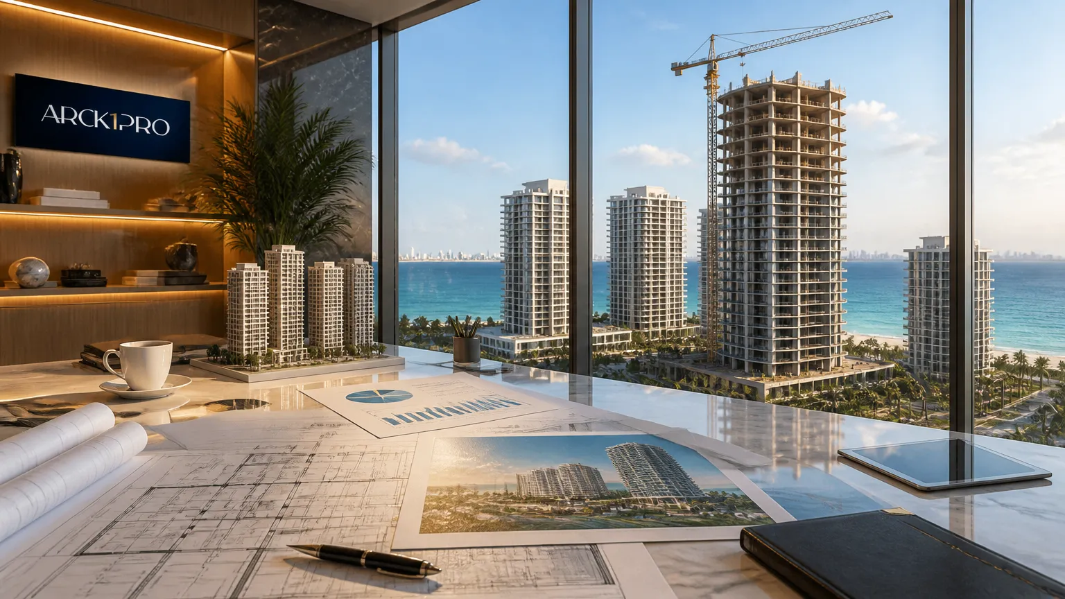 Diferença entre estruturadora e investimento construtora em projetos de alto padrão no litoral.
