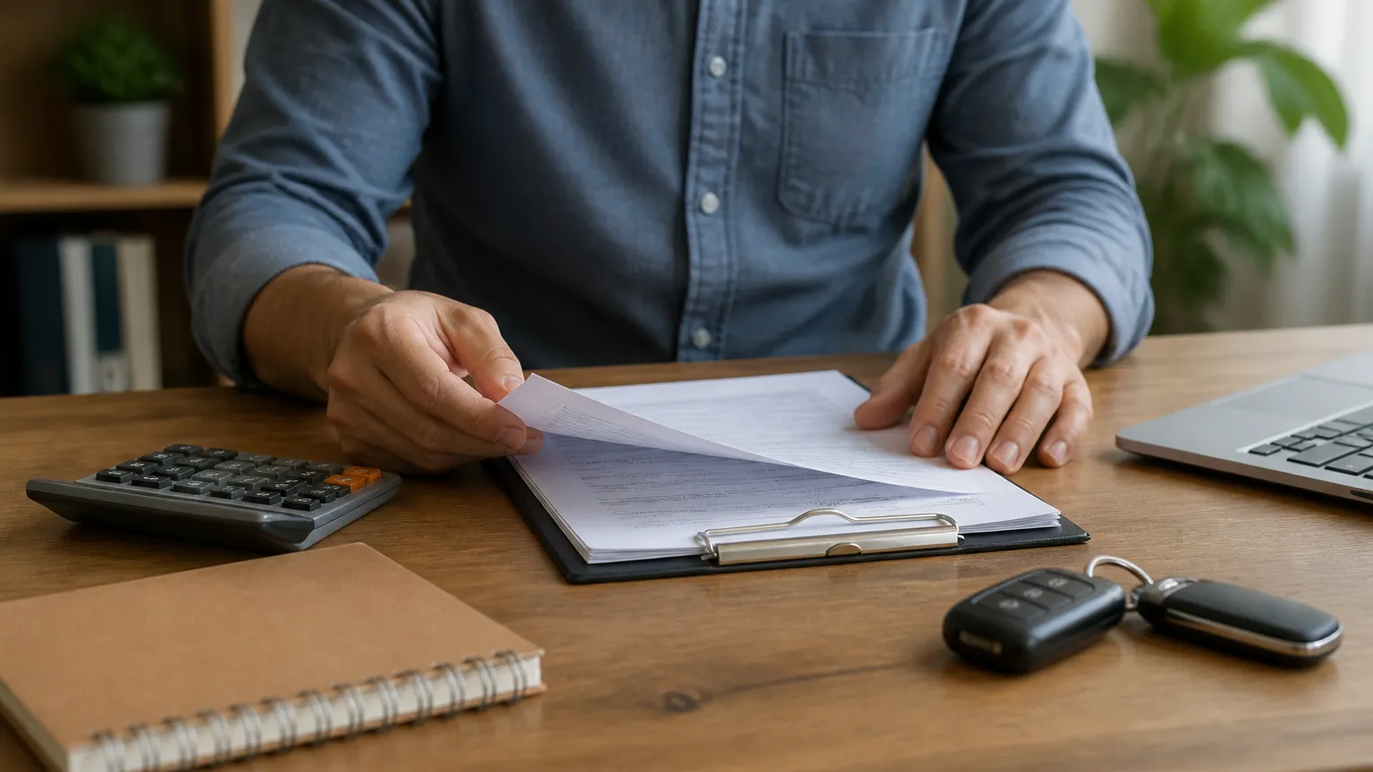 Planejamento financeiro consciente com cuidados ao oferecer veículo em garantia de crédito.