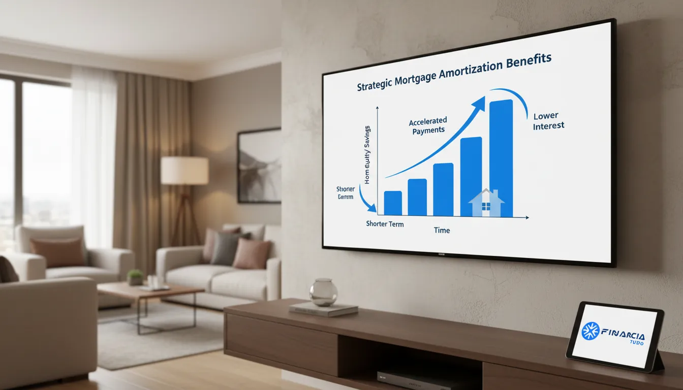 Gráfico demonstrando o crescimento do patrimônio com prazo home equity e amortização estratégica.