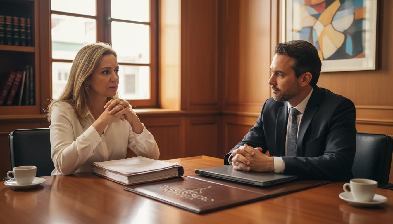 Cliente preocupado consulta um advogado da Dias Ribeiro Advocacia sobre problemas com seu plano de saúde em Embu.