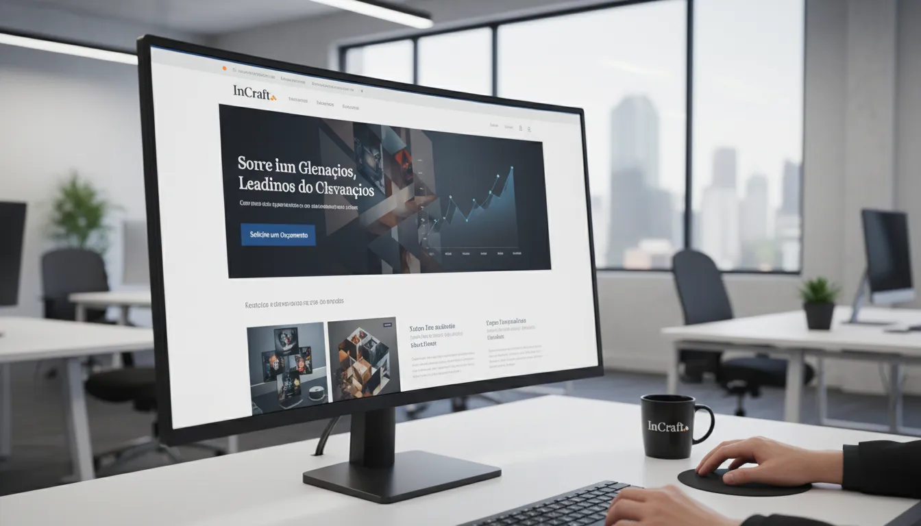 Site moderno e otimizado com design exclusivo que gera leads e conversões para marcas B2B.