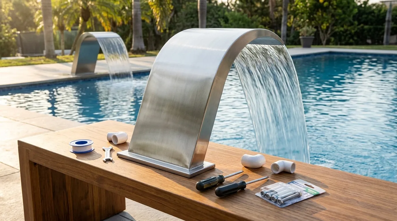 Cascata para Piscina: Tipos, Como Escolher e Instalar (Guia Completo)