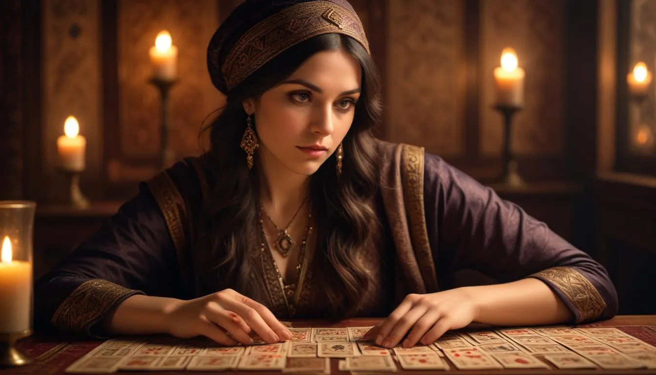 Ilustração da seção: História e Origem do Baralho Cigano