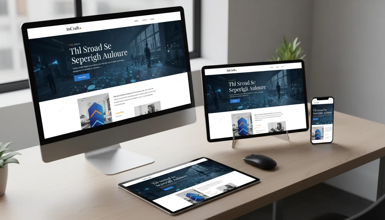 Site B2B sofisticado e responsivo em múltiplos dispositivos, um diferencial da agência de design e desenvolvimento.