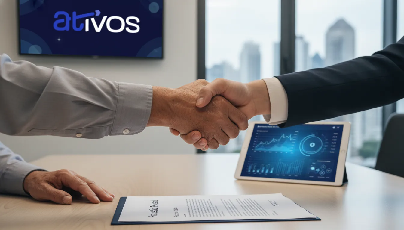 Mãos apertam acordo sobre precatório federal, simbolizando solução e segurança financeira para credores.