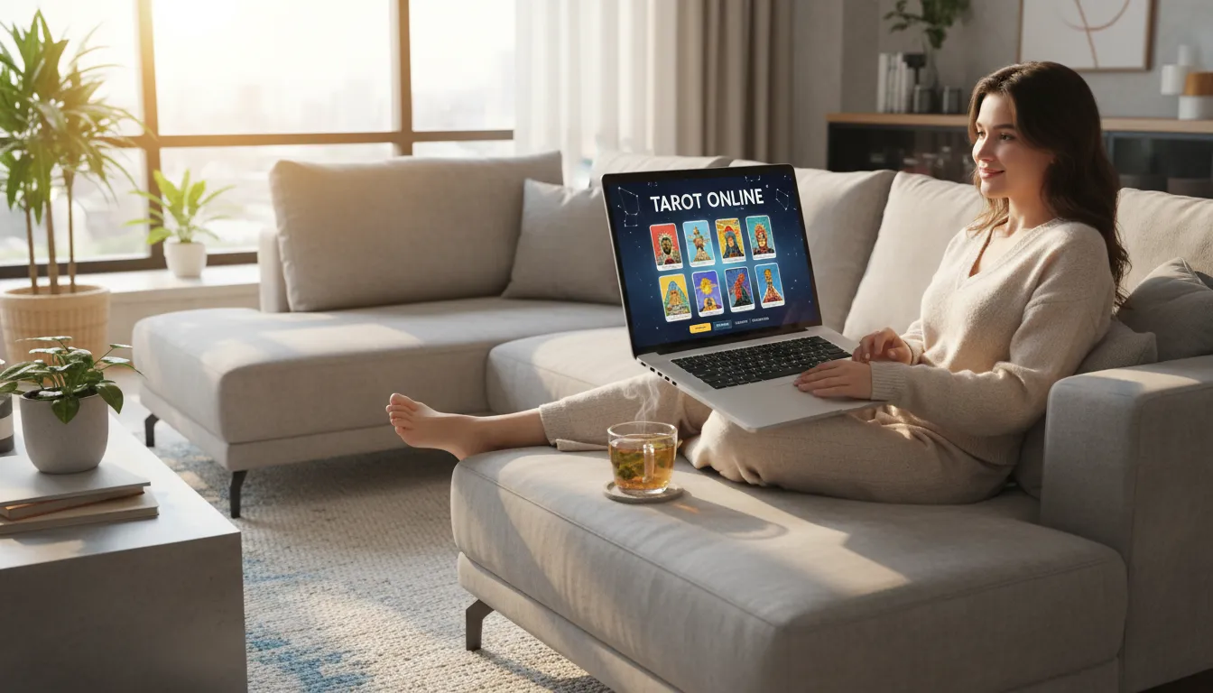 Aproveite a praticidade do tarot online da Unolife no conforto da sua casa, com leituras acessíveis e personalizadas.