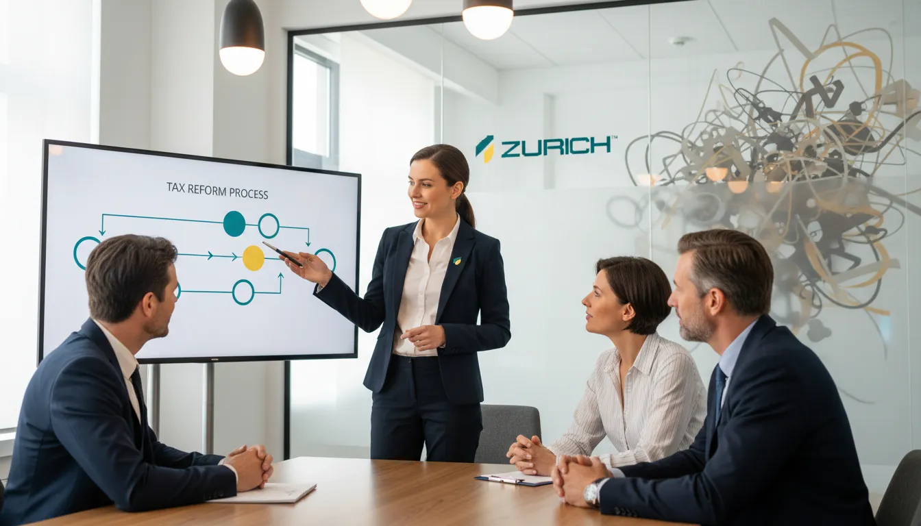 Consultor da Zurich Contábil orienta empresários sobre a transição da reforma tributária, simplificando desafios fiscais.
