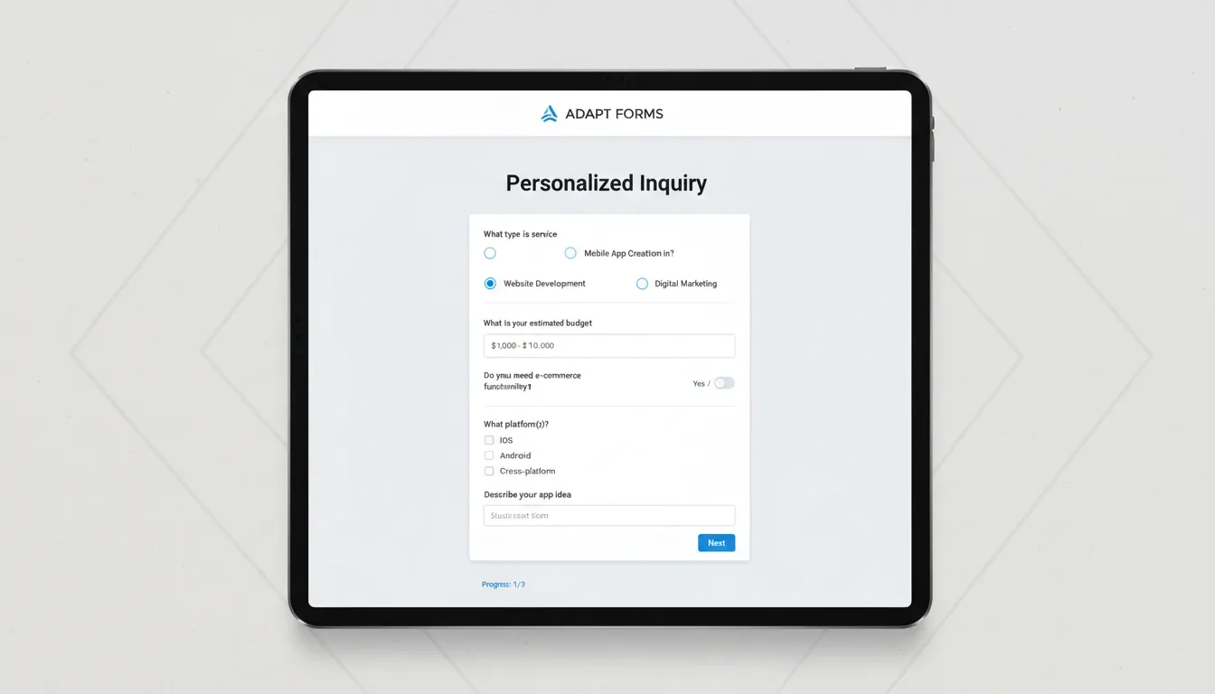 E-mail Marketing Integrado ao Site 2026 2 Formulário inteligente dinâmico em website responsivo com campos personalizados para captação de leads.