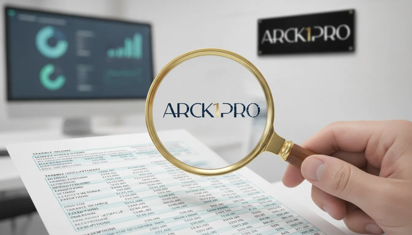 Mão com lupa analisa declaração para saber qual o valor máximo para não pagar imposto de renda.