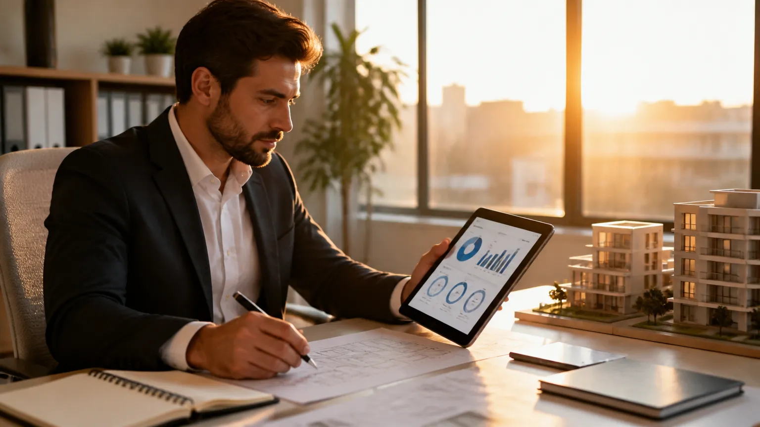 Empreendedor planejando finanças e entendendo como aproveitar um patrimônio sem vender imóveis ou veículos.