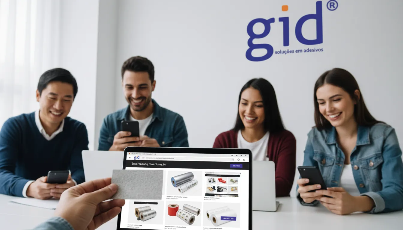 Clientes satisfeitos usando um site de vendas bem-sucedido para adquirir adesivos personalizados GID, comprovando o site vendas investir site.