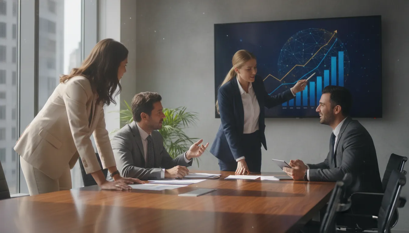 Equipe de advogados colabora em expansão escritório, utilizando crédito para advogados e soluções financeiras.