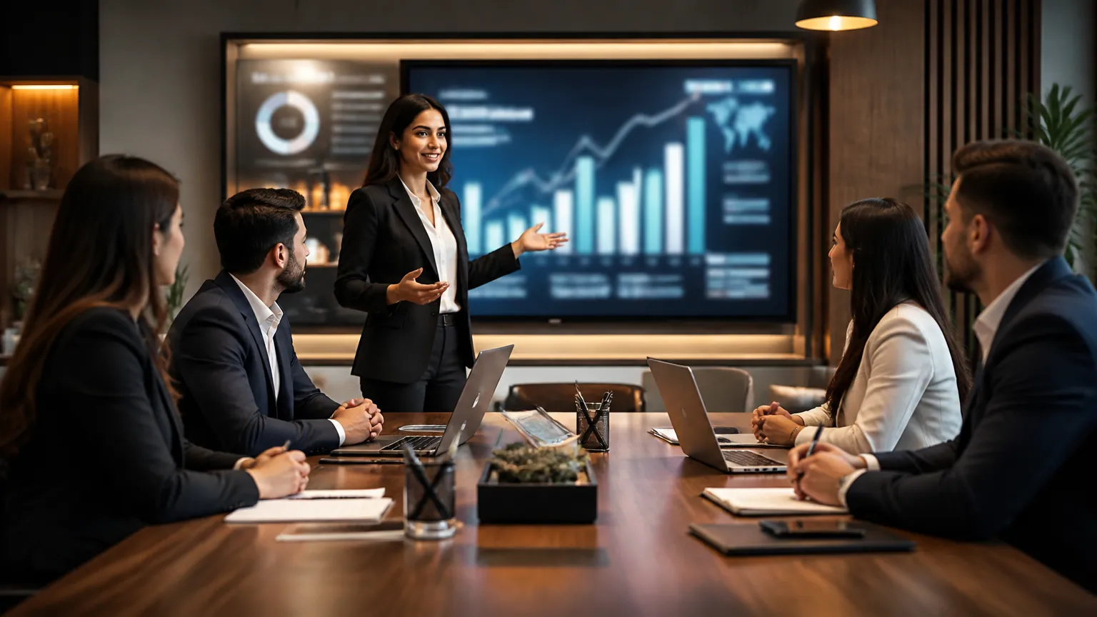 Equipe contábil analisando benefícios da parceria de indicação financeira com contadores no planejamento.