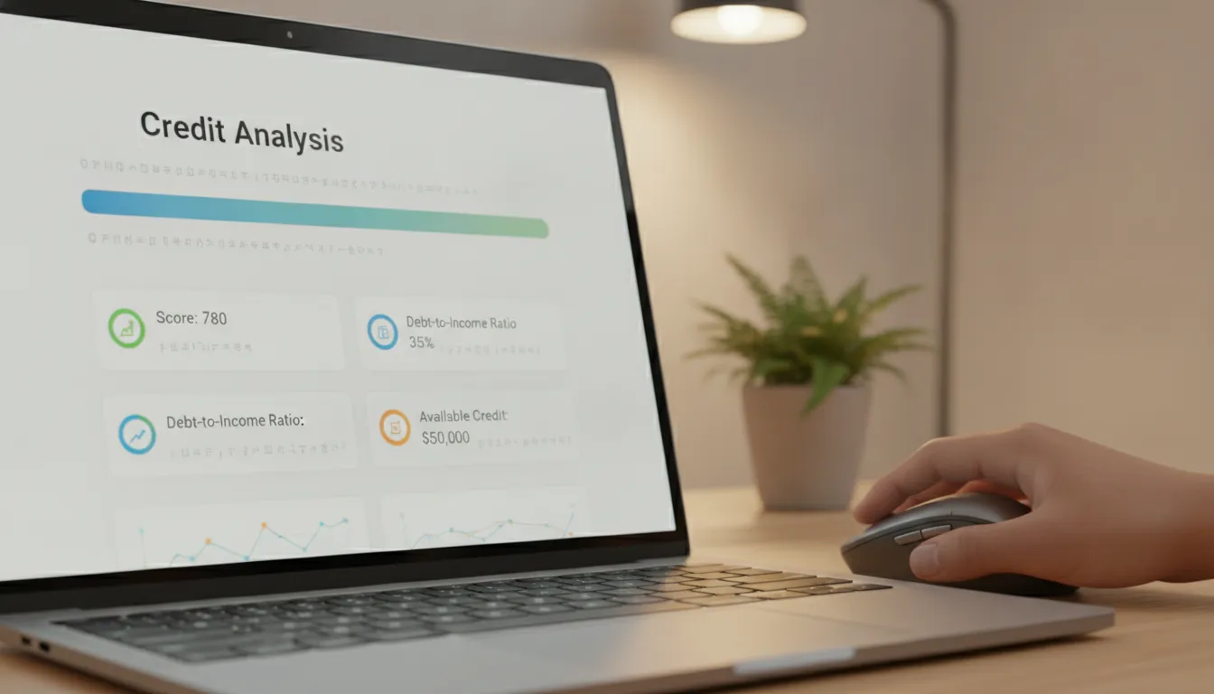 Plataforma digital simplifica análise de crédito com bem financiado, mostrando agilidade e transparência.