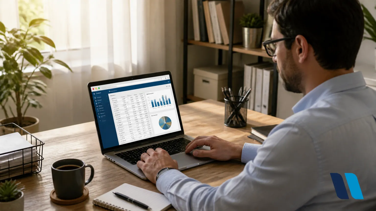 Acesso remoto seguro ao sistema contabil corporativo em estacao de trabalho flexivel.