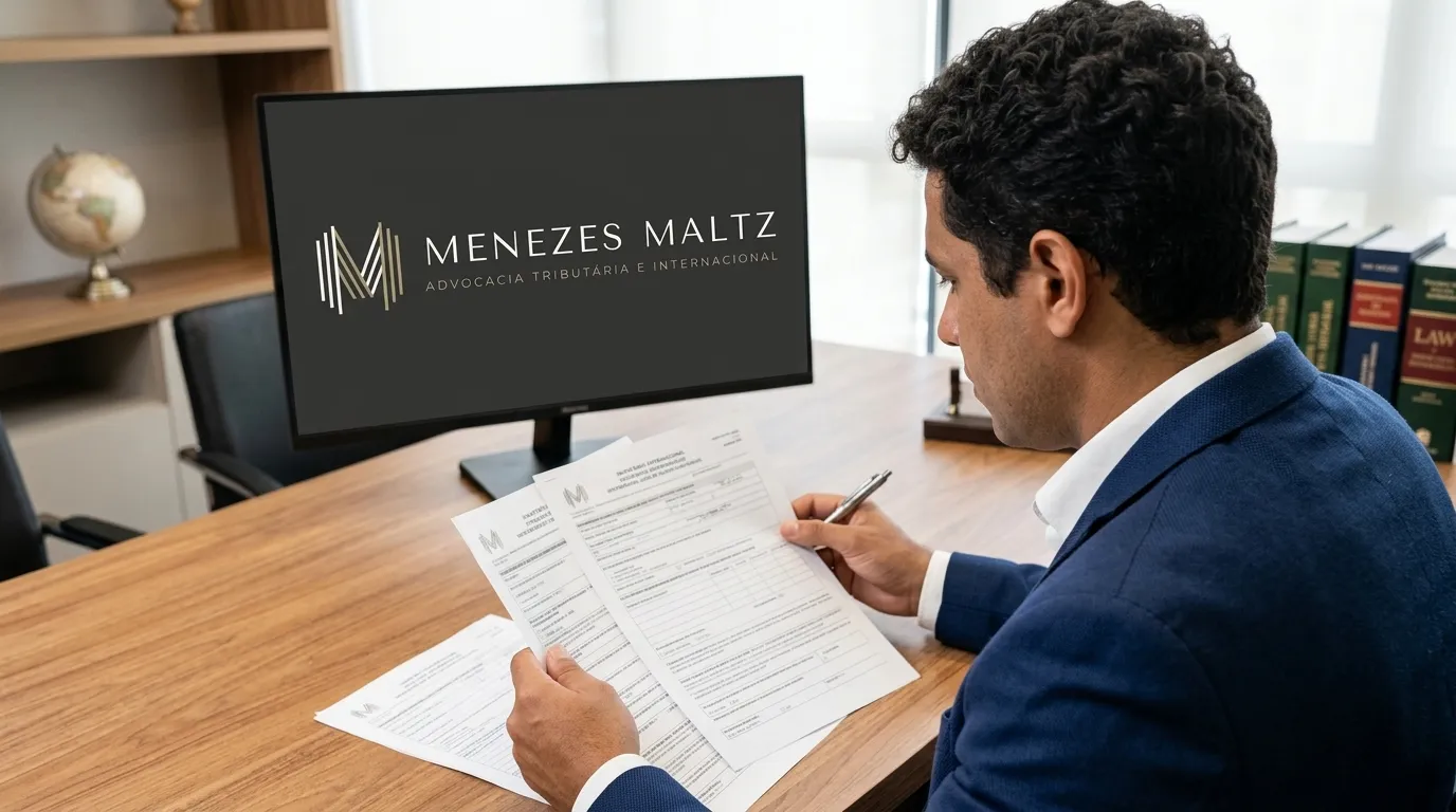 Homem revisa taxas de herança nos estados unidos em escritório.