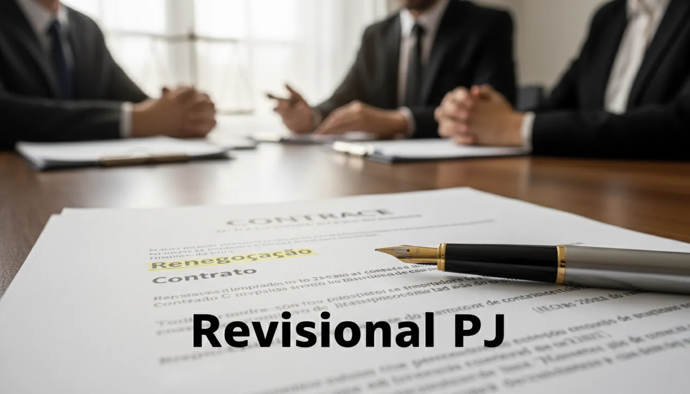 Detalhe de um contrato de renegociação, enfatizando a importância da revisão para pessoa jurídica na renegociação da dívida rural e empresarial.