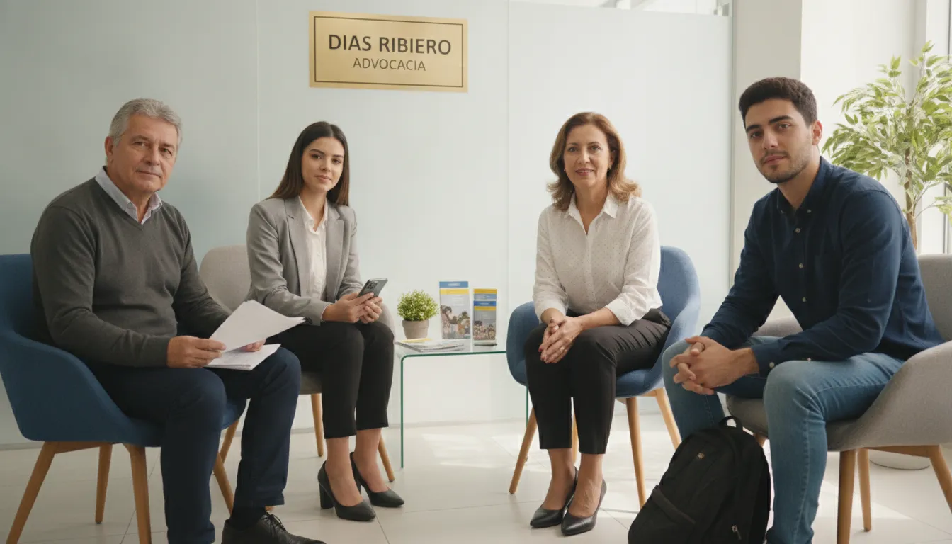 Pessoas aguardam assessoria jurídica em Fernandópolis para resolver problemas com planos de saúde.