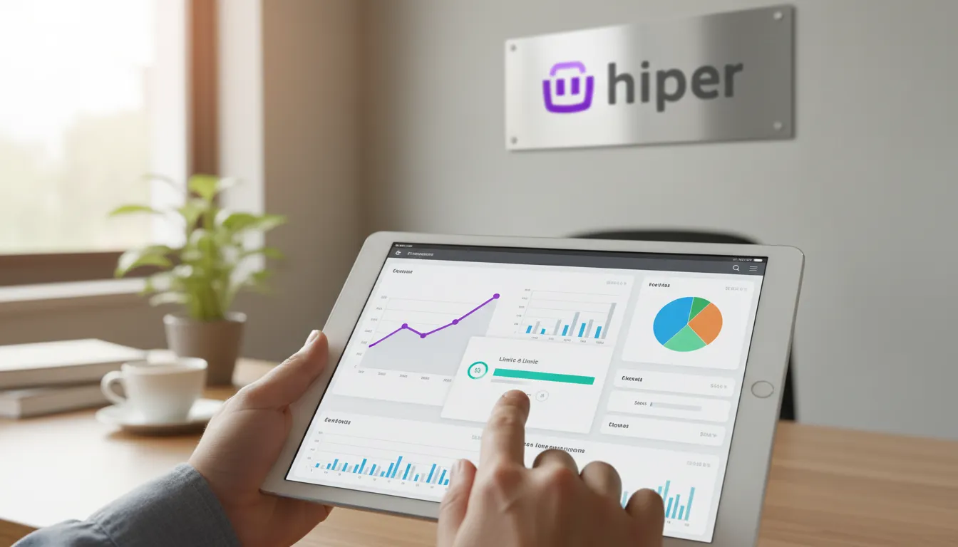 Interface intuitiva de software mostrando o controle do mei faturamento limite, com gráficos claros e acessíveis.