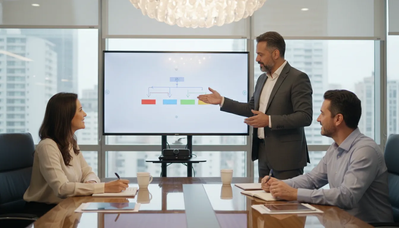 A Prezzo Consulting advisor explains complex tax strategies to Brazilian business owners, simplifying how to declare business taxes in the US.