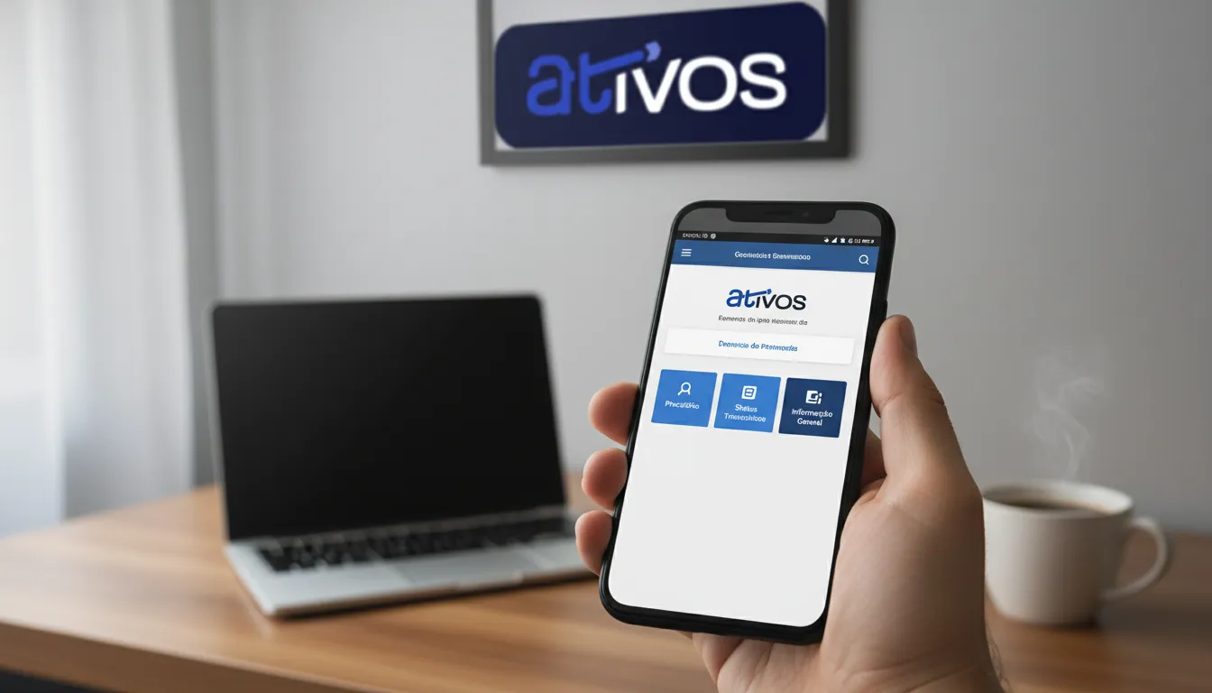 PGE Precatórios SP: Mão segura smartphone exibindo interface de consulta, facilidade acesso digital.