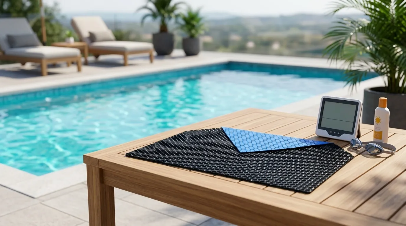 Área de lazer com aquecedor elétrico piscina proporcionando água aquecida e conforto térmico Equibombas.