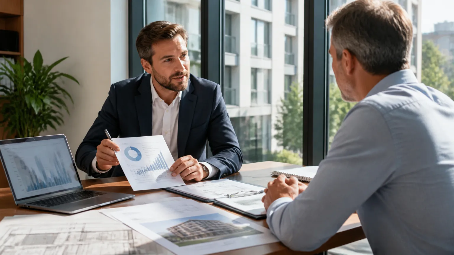 Consultoria financeira orientando crédito e financiamento de sistema de água condominial predial.