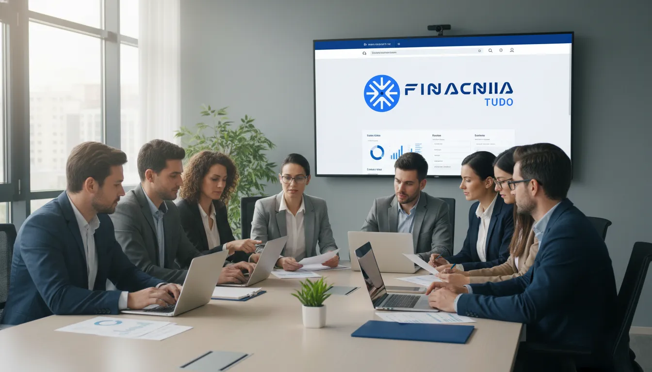 Equipe da Financia Tudo oferece planejamento estratégico para crédito com imóvel em garantia e soluções financeiras.
