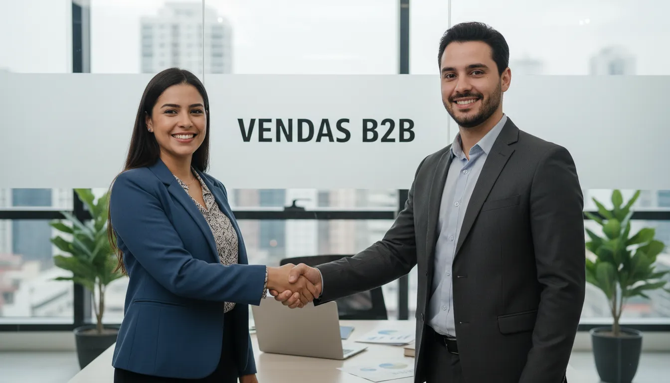 Um proprietário de pequena empresa sorrindo ao fechar negócio com um especialista, representando o 'hello world' de novas parcerias de sucesso.