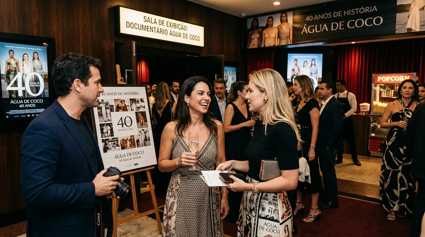 Cinemas recebem celebração de quatro décadas de trajetória na moda brasileira