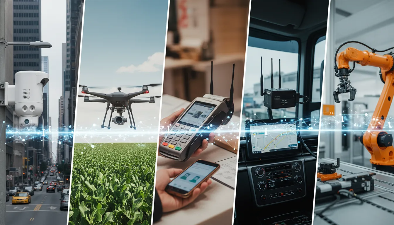 Conectividade M2M e IoT da Datatem em setores críticos, como gestão de frotas e automação, essencial para a logística 4.0.