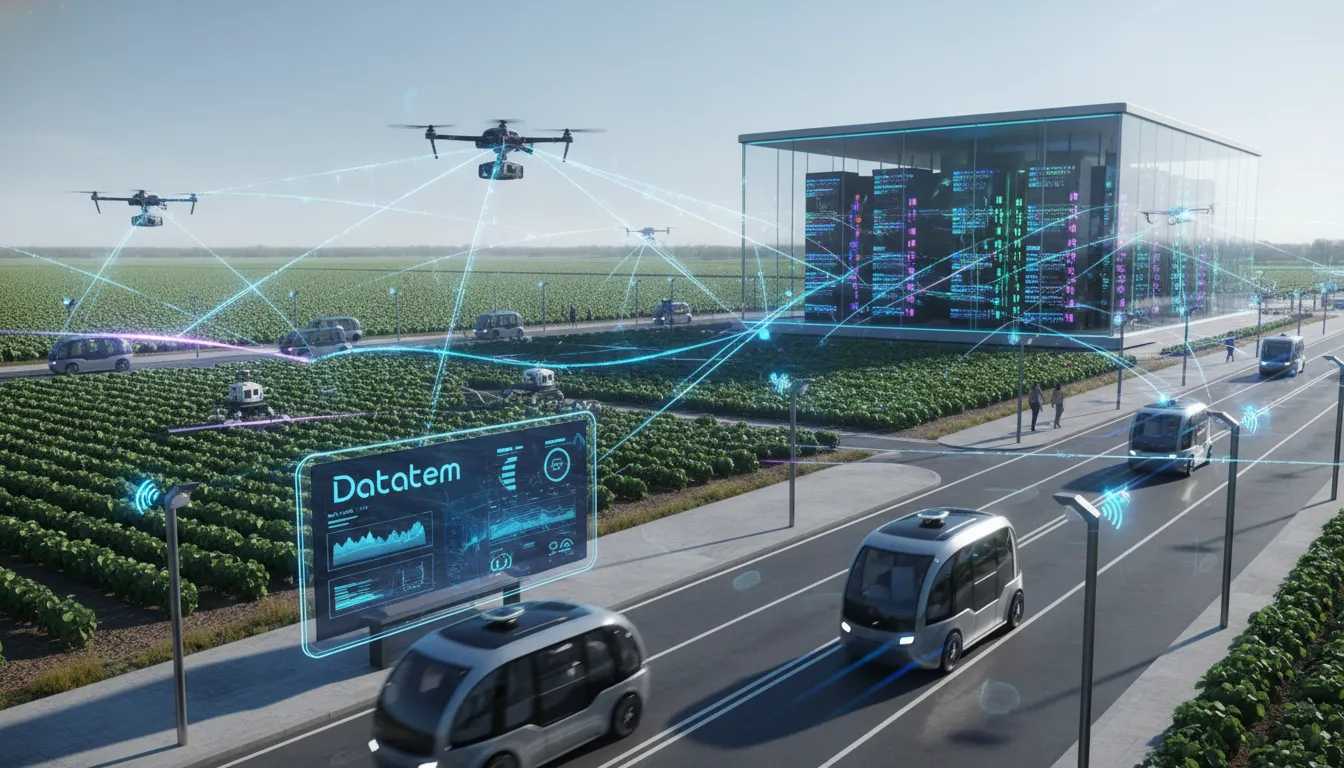 Rede 5G impulsiona cidades inteligentes, agricultura precisão, segurança com conectividade Datatem.
