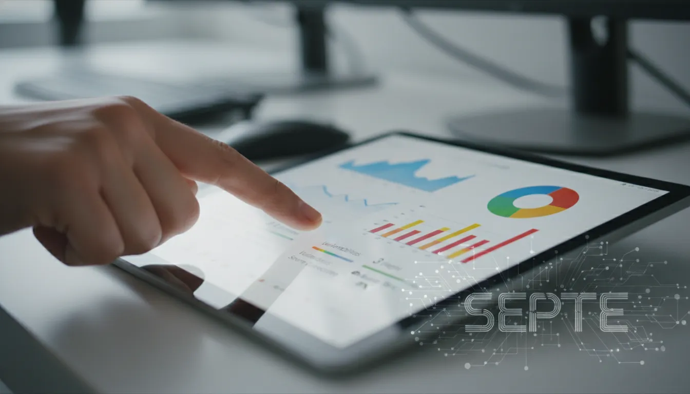 Ilustração conceitual de gestão de TI em ambiente corporativo, destacando conectividade e infraestrutura tecnológica.