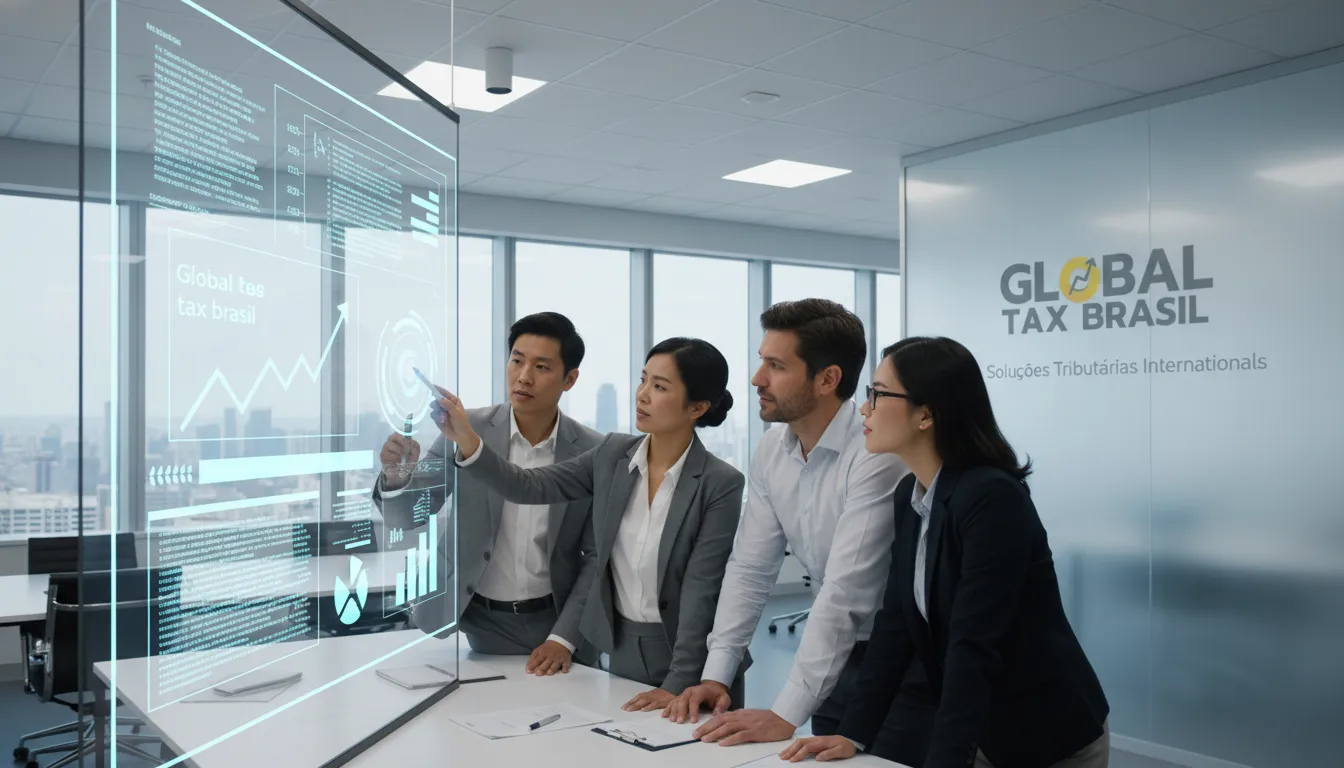Equipe da Global Tax Brasil simplificando a complexidade da bitributação brasil portugal com soluções fiscais internacionais.