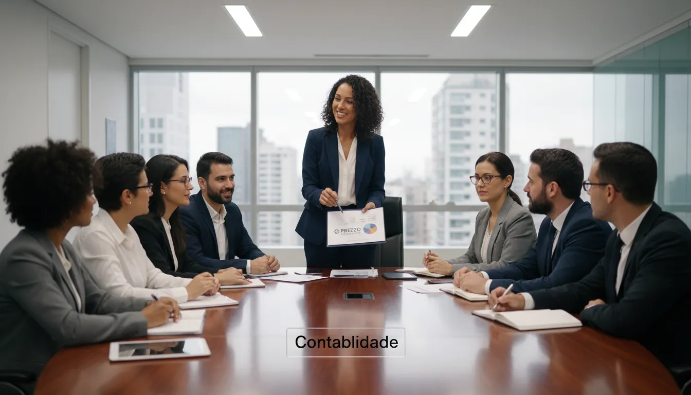 Reunião de negócios com um Contador Brasileiro no Texas, onde a Prezzo Consulting oferece soluções de contabilidade e consultoria financeira para empresas.