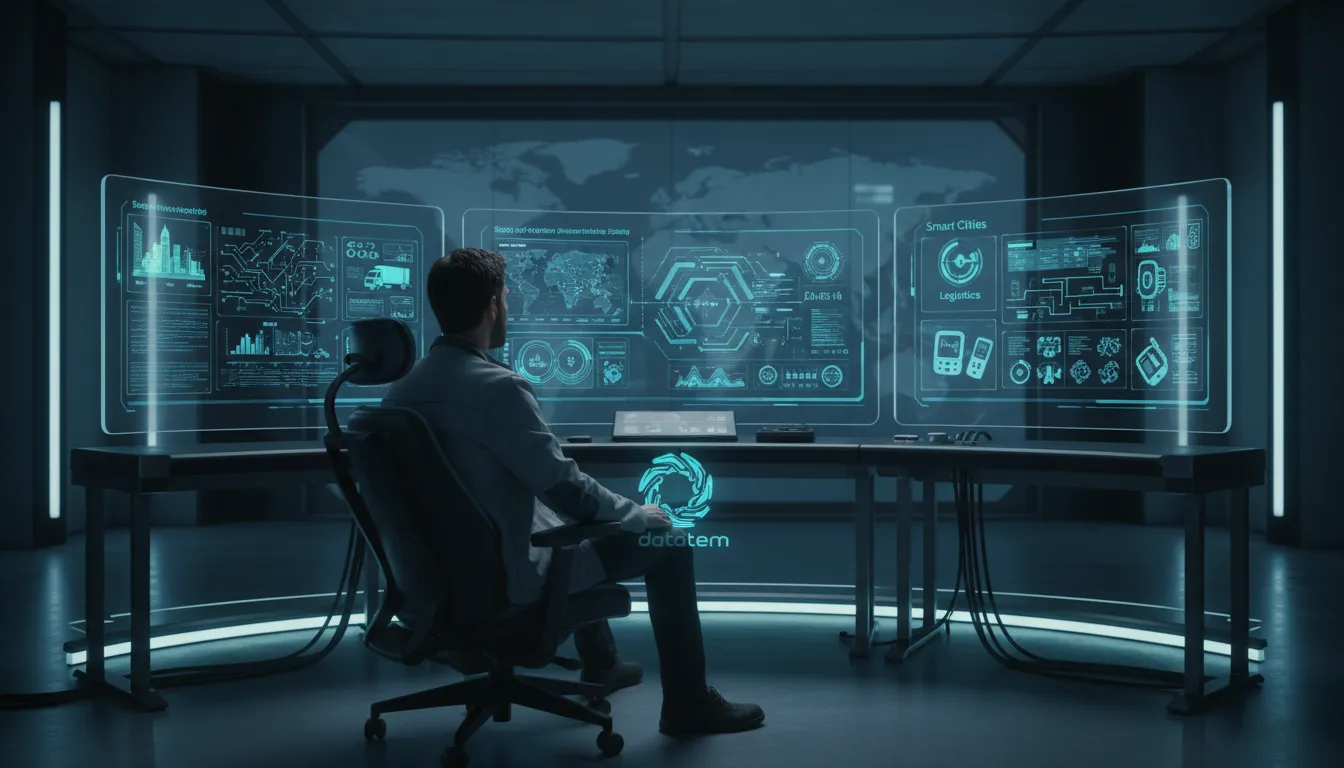 Plataforma Datatem gerenciando milhares de dispositivos para telemedicina e outras operações críticas.
