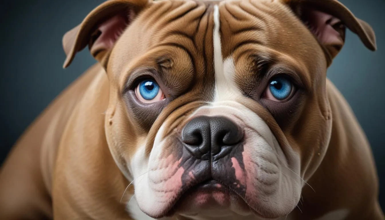Imagem relacionada a: Características Físicas do American Bully Olhos Azuis