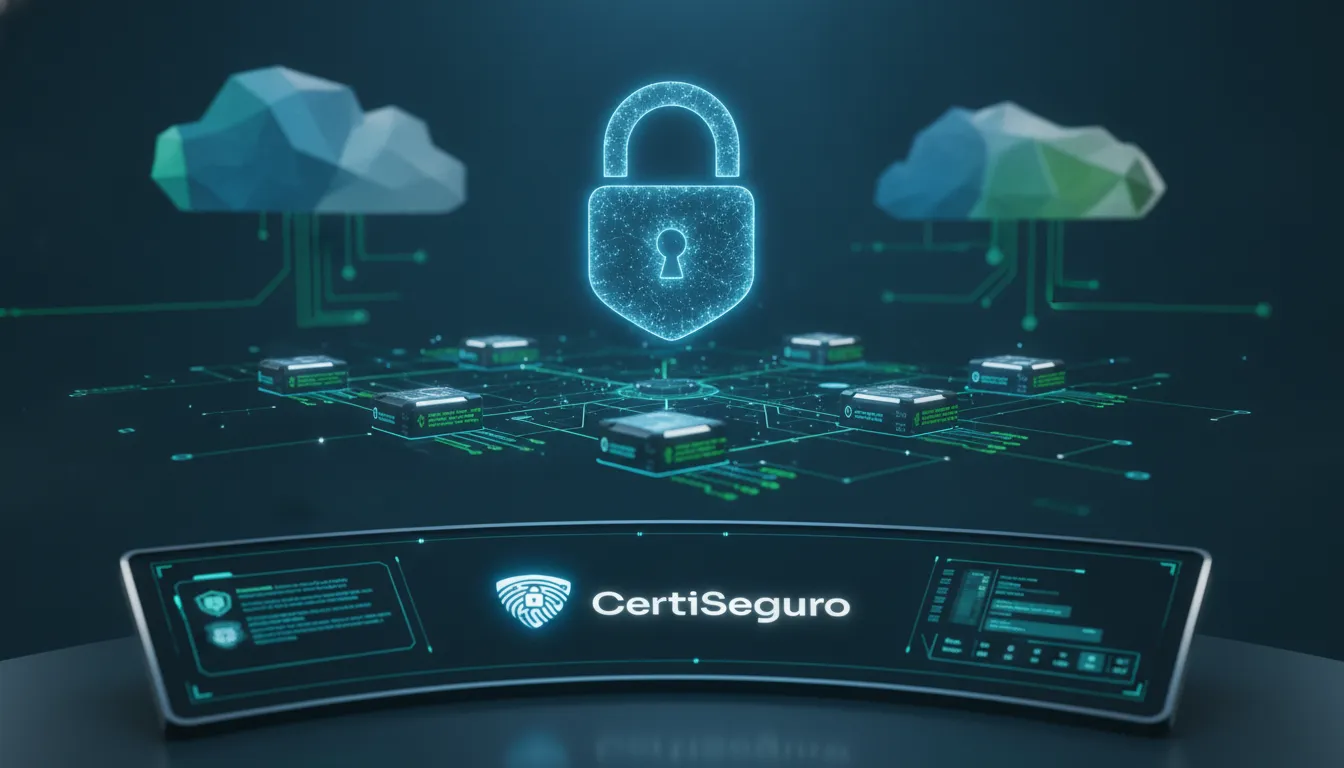 Padlock digital protege rede de certificados, ilustrando segurança e controle do app certificado digital.