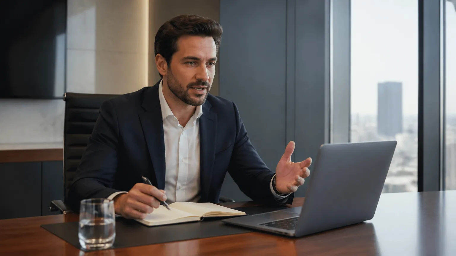 Consultor fechando contrato após aplicar estratégia de como atrair clientes pelo YouTube.
