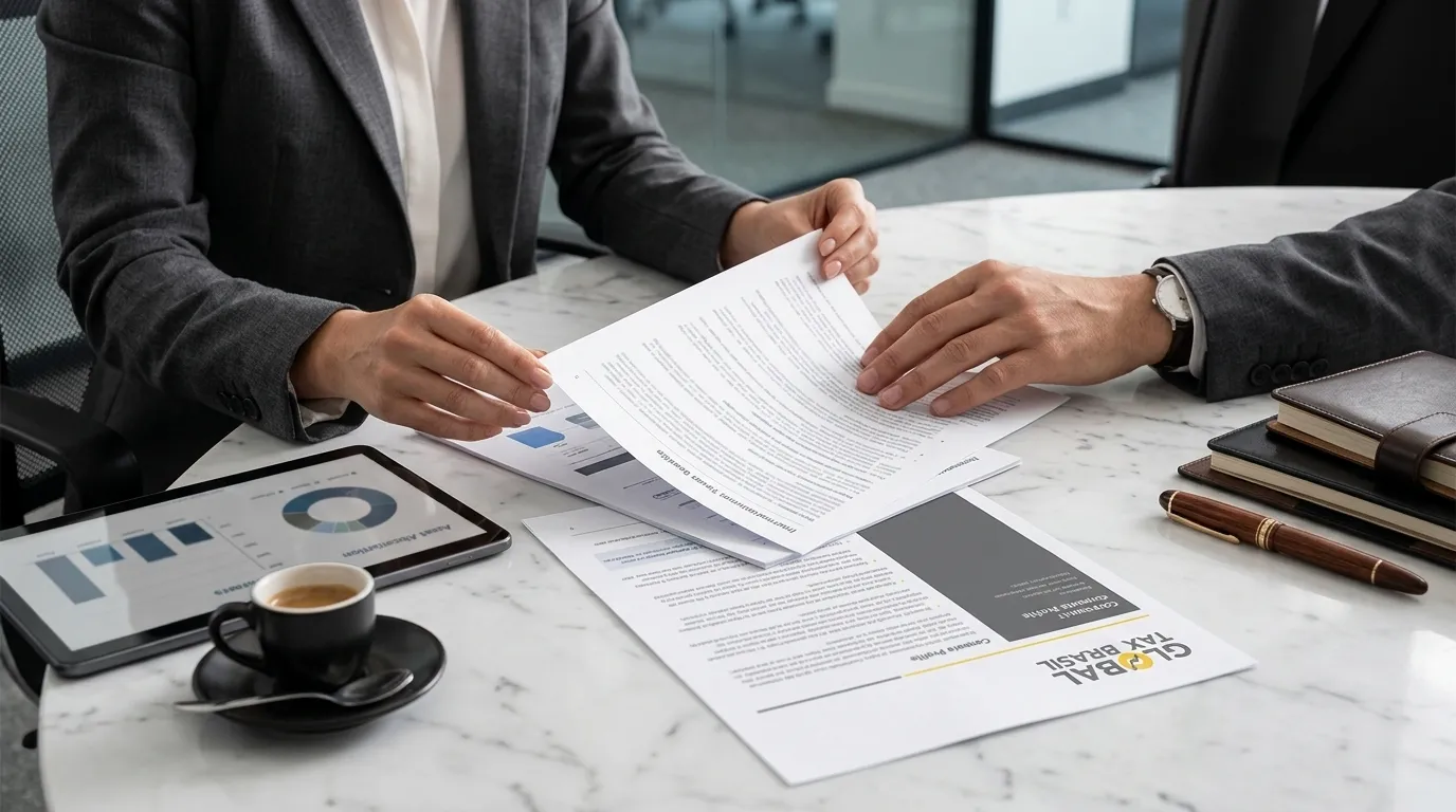 Consultoria tributária demonstrando as vantagens da saída fiscal definitiva para investidores.