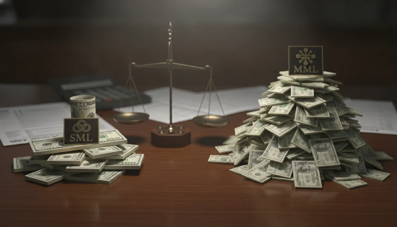 Pilhas de dinheiro representam diferenças tributárias entre LLC de sócio único e multi member vs single member llc taxes.