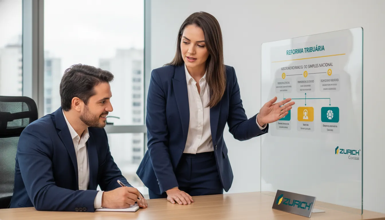 Consultoria especializada simplificando a complexa reforma tributária do Simples Nacional para empresários.