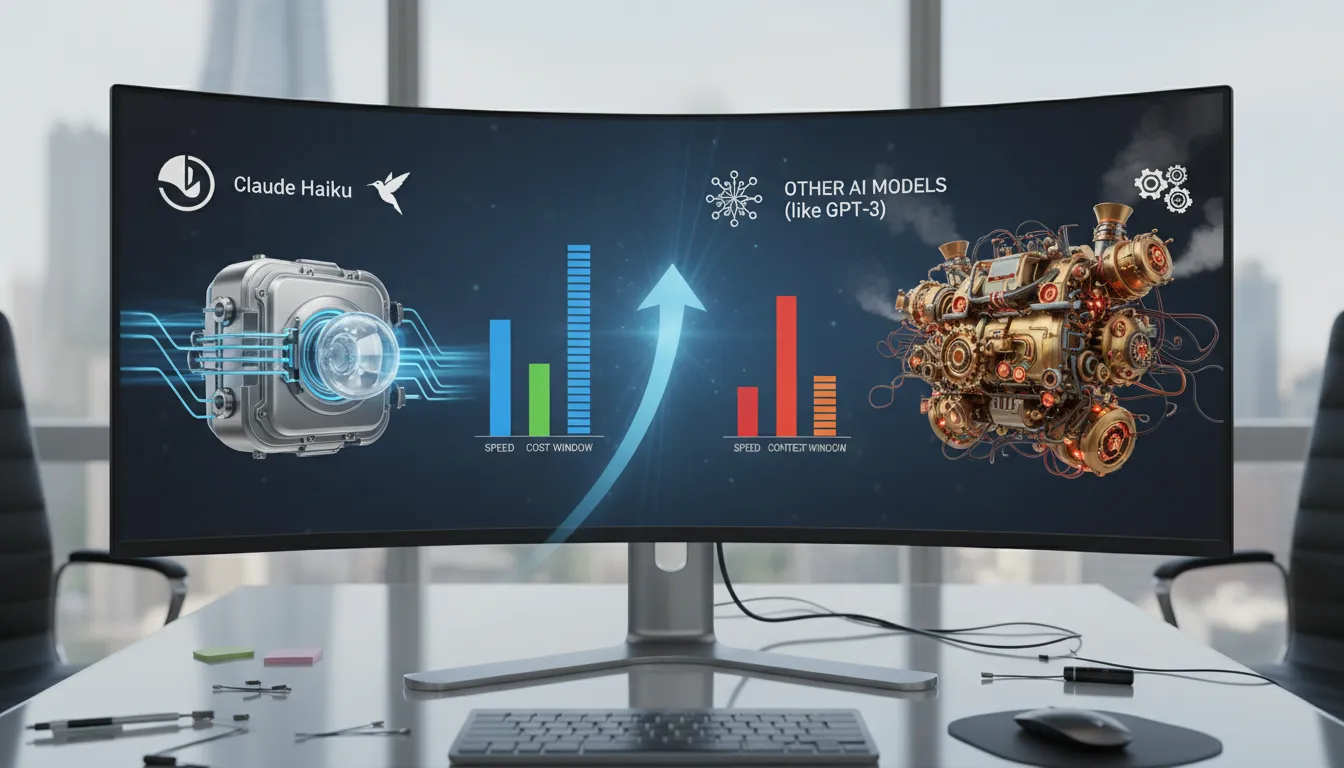 Comparativo mostrando Claude Haiku: o modelo de IA mais rápido e econômico.
