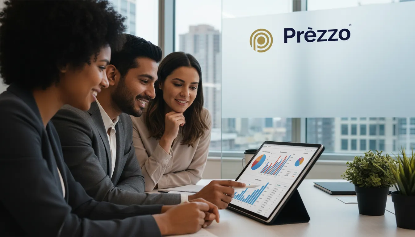 Equipe Prezzo Contábil analisando dados financeiros, garantindo clareza e controle na contabilidade para psicólogos.