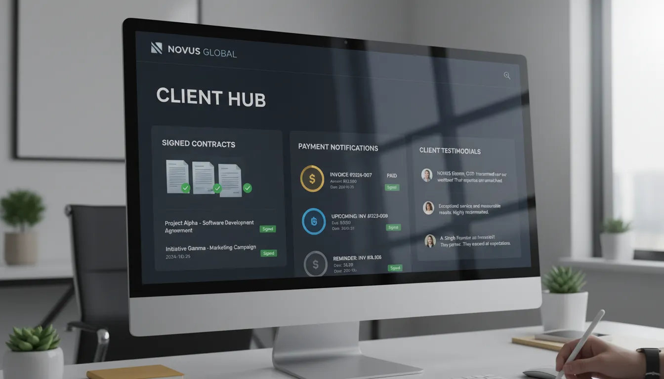 Texto Pronto para Página de Serviços de Profissional Autônomo 2 Nutricionista autônoma em consulta personalizada, ambiente iluminado e moderno, com alimentos saudáveis na mesa.